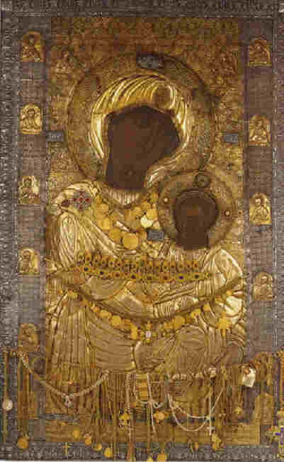 Св. Богородица "Вратарница" (Портаиса). Икона от Иверския манастир в Св. Гора. Източник: svetagora.info