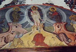 Преображение Господне, стенопис от Драгалевския манастир