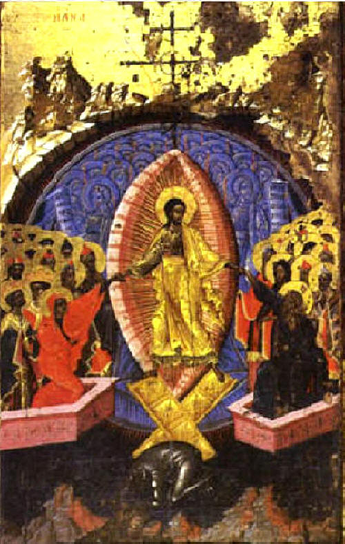 Възкресение Христово - Слизане в ада. <br>Икона от Албания