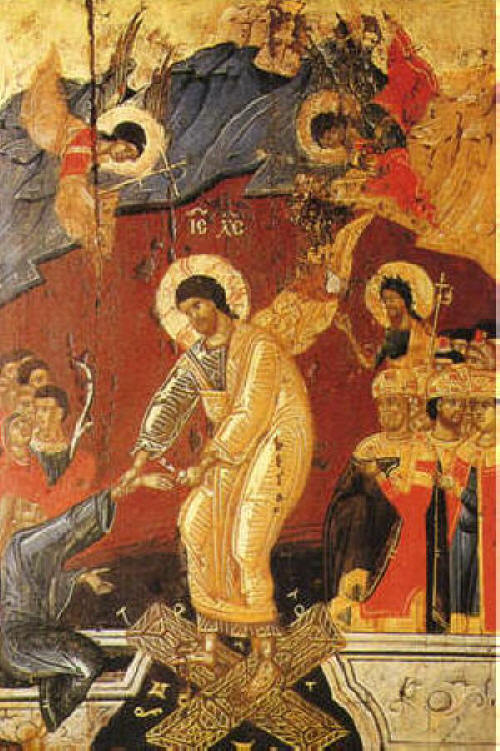 Възкресение Христово. Икона от 16 в. от манастира Дечани в Сърбия