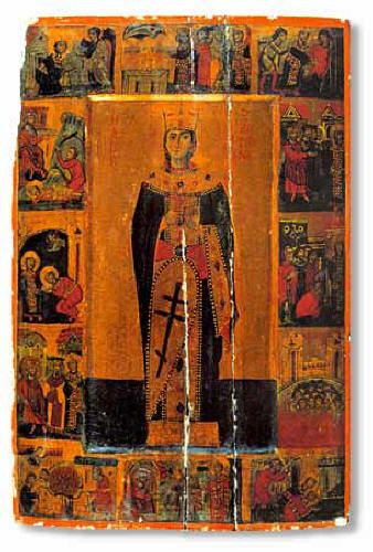 Св. Екатерина. Икона от началото на 13 в. от манастира "Св. Екатерина" в Синай. Източник: all-photo.ru