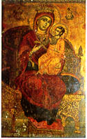 Пресвета Богородица, икона от църквата "Св. Наум" в Охрид
