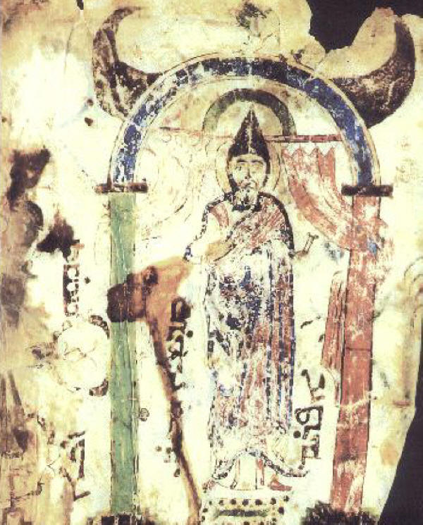 Великият химнописец св. Ефрем Сириец (Сирин), роден и живял в Сирия до смъртта си през 373 г. 
Ръкопис от XII в., притежание на Сирийския Православен Патриархат в Дамаск. 