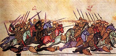 Битката на цар Симеон I при Ахелой, 917 г. Източник:  Изд."Труд", mfa.government.bg