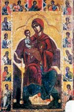 Пресвета Богородица с Младенеца. Икона от Дряновския монастир.