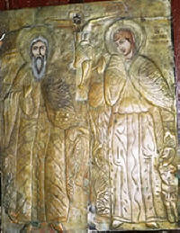 Св.пророк Илия и св. Марина, стенопис от гр. Малко Търново
