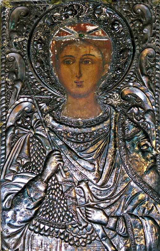 Св. Димитър Солунски. Икона в Пловдивския храм "Св. Димитър". Източник: svetidimitar.com