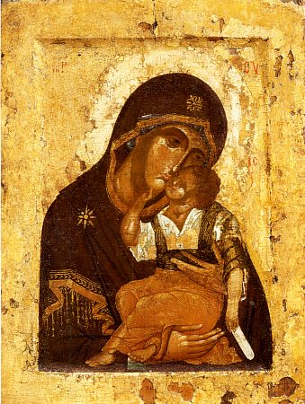 Св. Богородица Умиление (Яхромска), икона от началото на XII в., Смоленск 