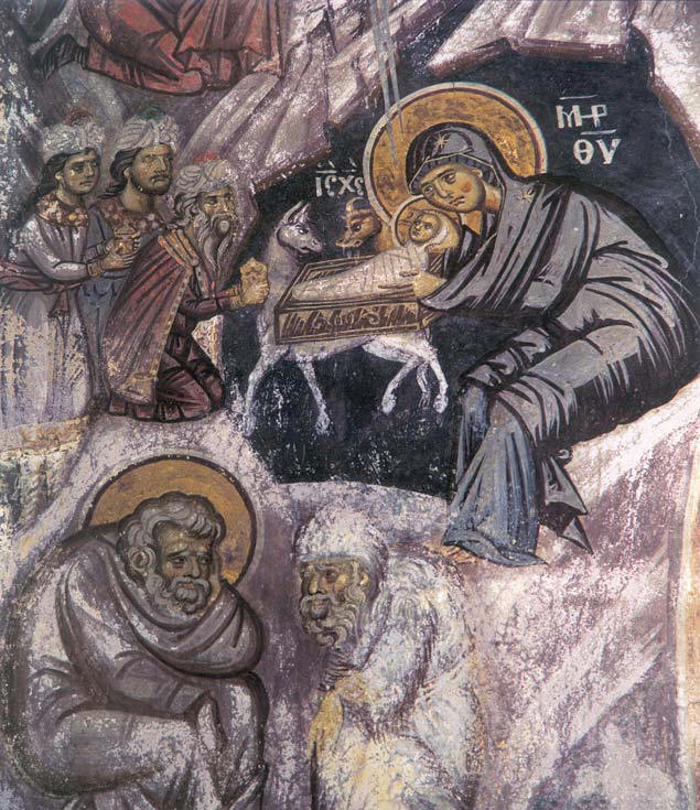 Детайл от Рождественска икона. Архив Pravoslavieto.com