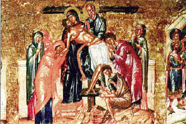 Сваляне от Кръста. Гръцка икона от XIV в. Източник: days.ru