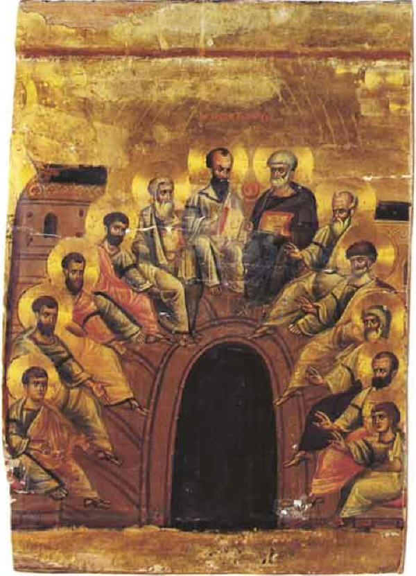 Сошествие Св.Духа. Византия. Конец XII - начало XIII вв.