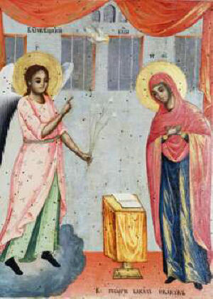 Благовещение, икона от Йоаникий папа Витанов