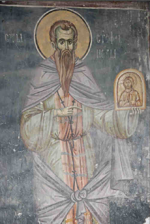 Св. Стефан Нови - стенопис от XIV век в Сърбия (Косово)