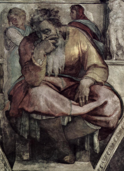 Св. пр. Йеремия. Микеланджело Буонароти. тавана на Сикстинската капела.