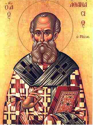 Св. Атанасий Велики, гръцка икона
