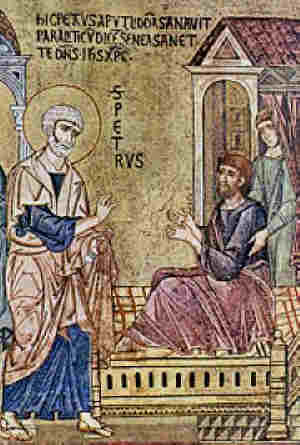 Апостол Петър изцелява разслабления. Источник: pravoslavie.ru