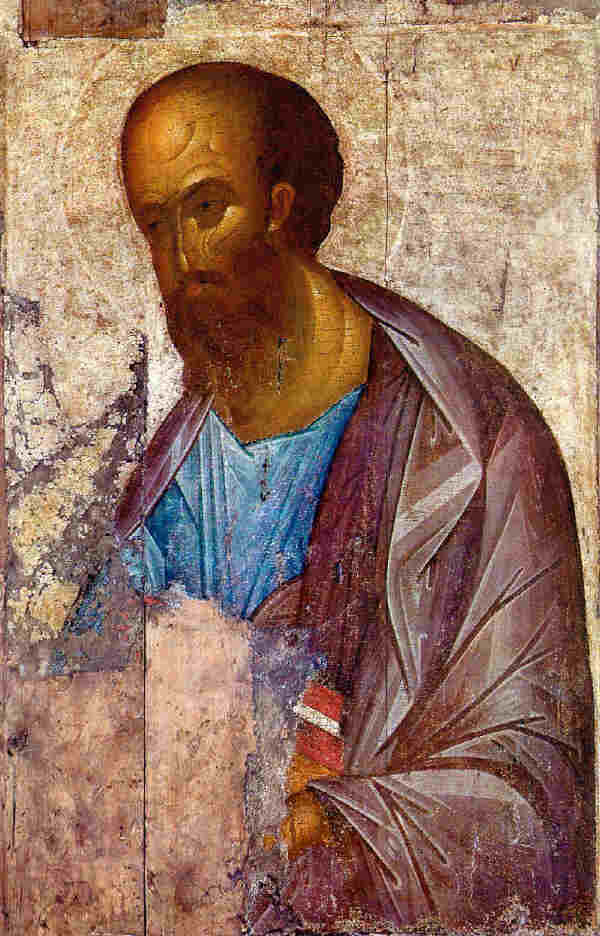 Св. Апостол Павел. Икона от Андрей Рубльов