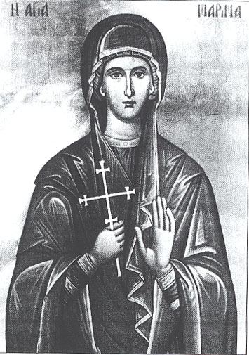 Св. великомъченица Марина от Антиохия, гръцка икона.