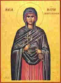 Св. Мария Магдалина, гръцка икона.