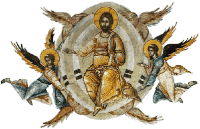 Възнесение Господне. Икона от 14 в. Decany monastery. Източник: kosovo.net