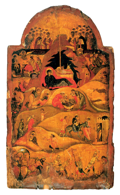 Рождество Христово. Икона от манастира "Св. Екатерина" в Синай.
