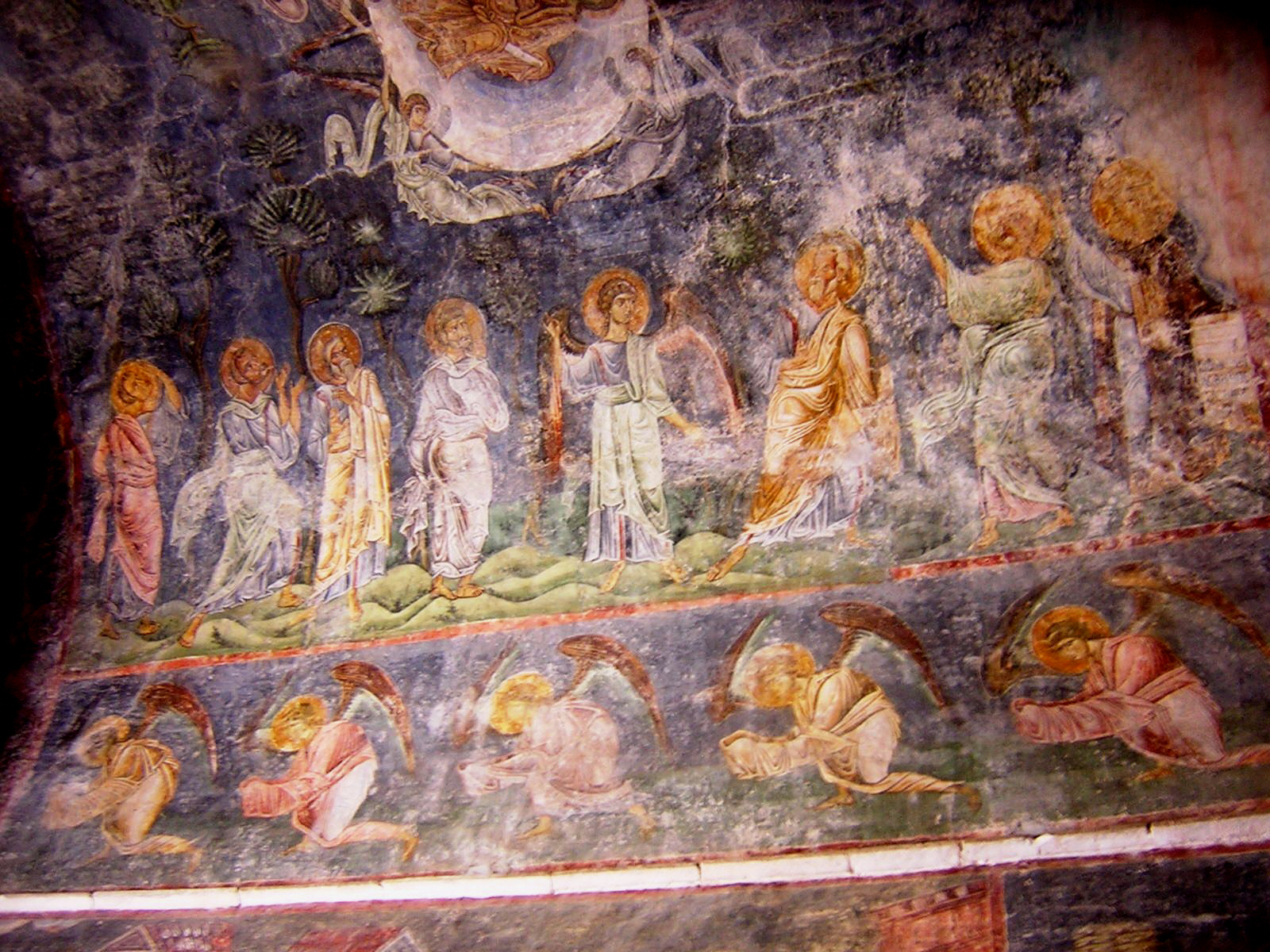 Стенописи от катедралата "Света София“ в Охрид. Frescoes in the church of St. Sofia in Ohrid